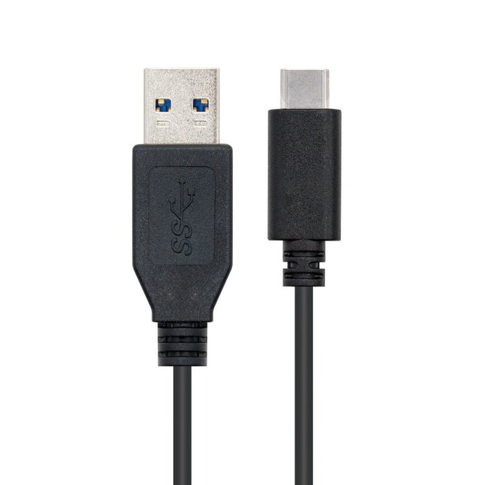 NANO CABLE USB 3.1 Gen 2 de USB-C a USB-A, 1m, Negro
